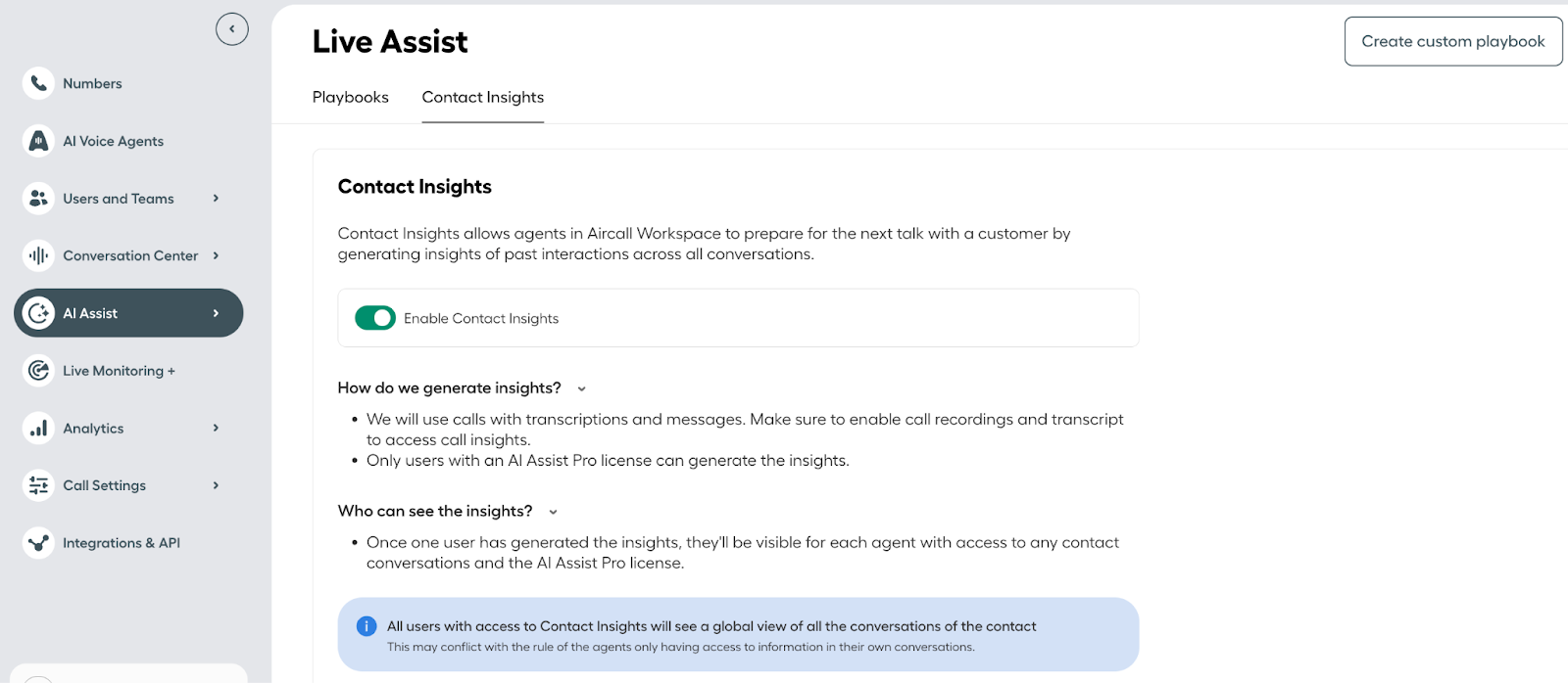 image showing Live assist window