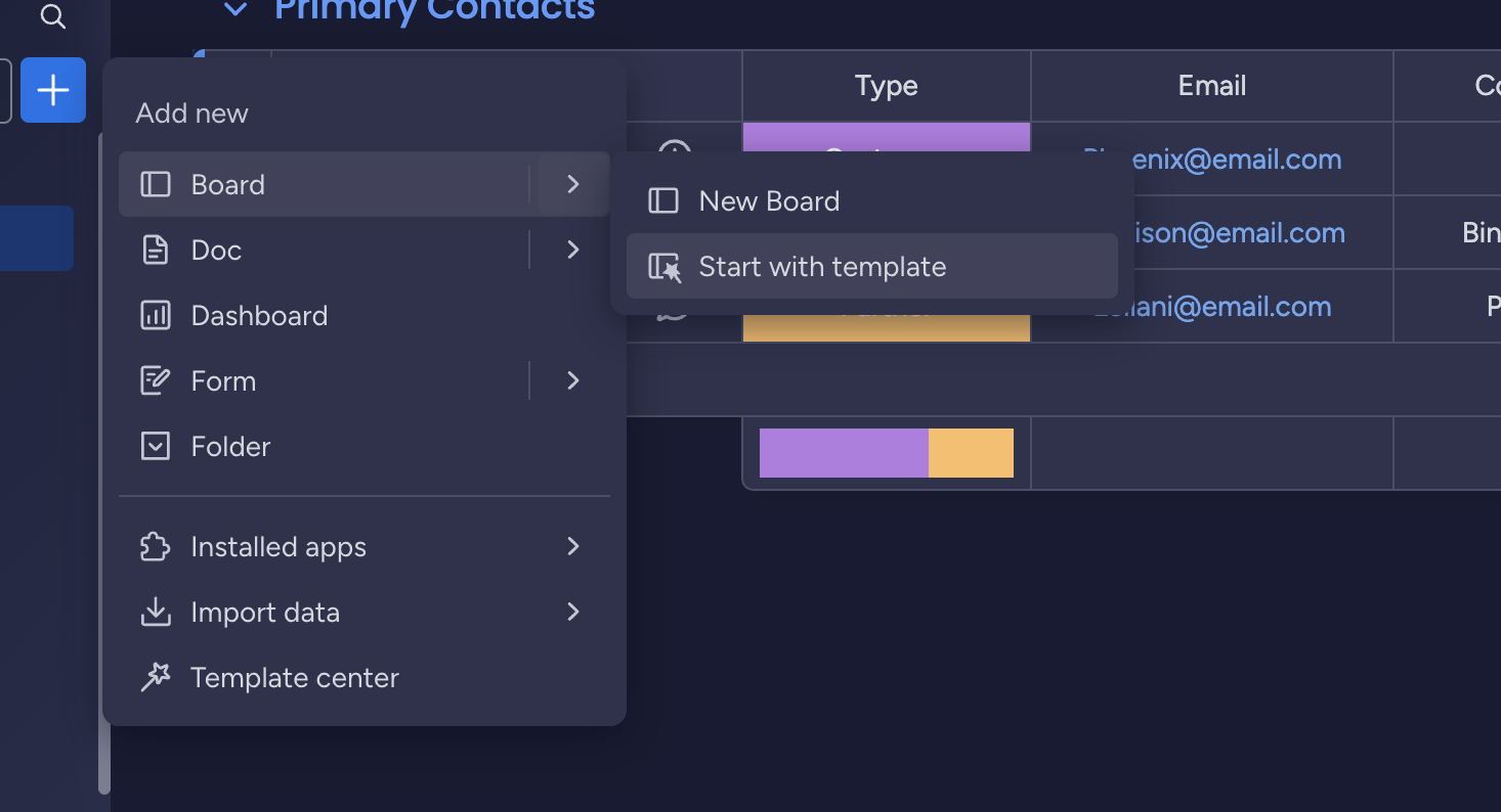 The path how to access Contacts template in Monday.com.png