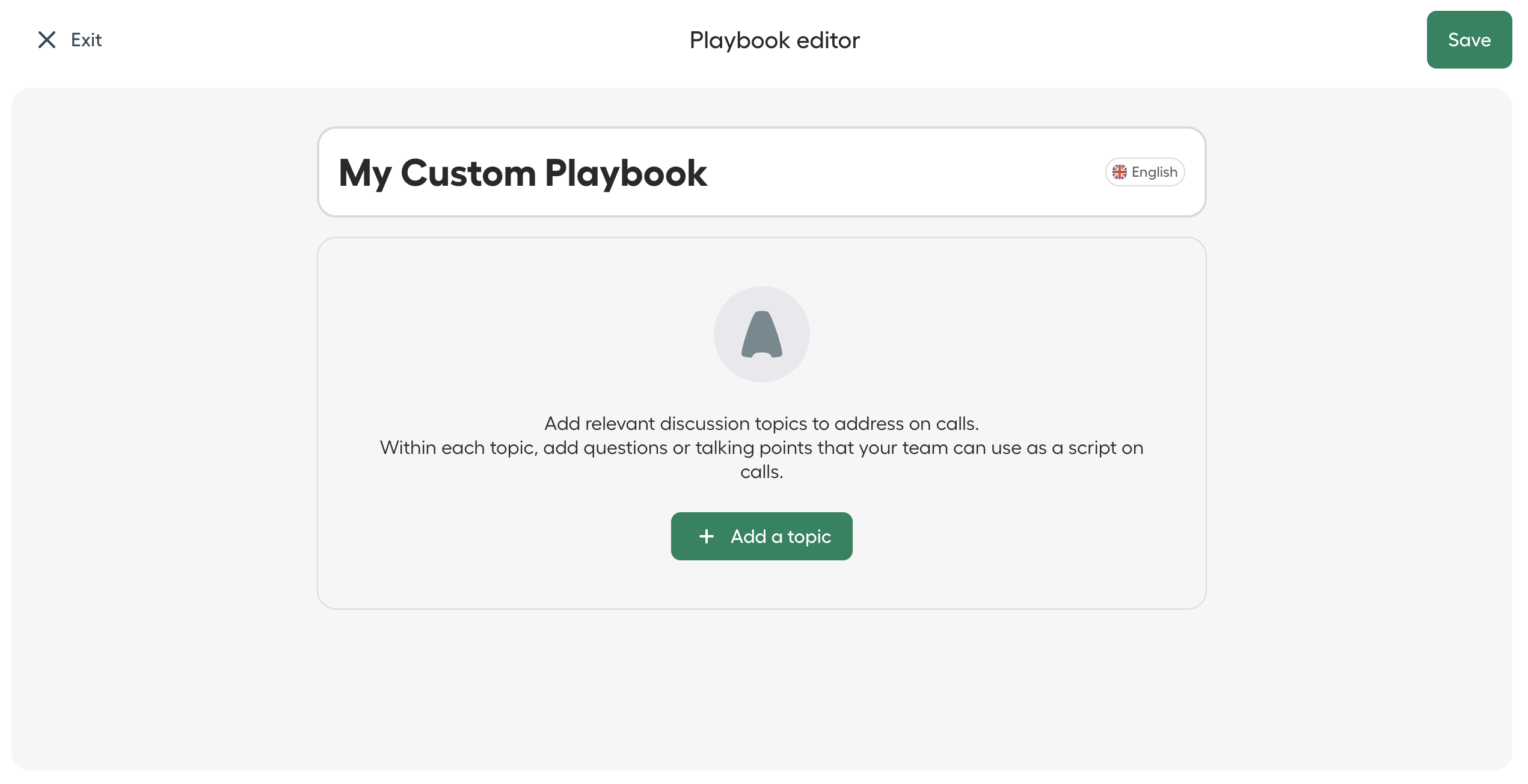 Image showing the playbook editor