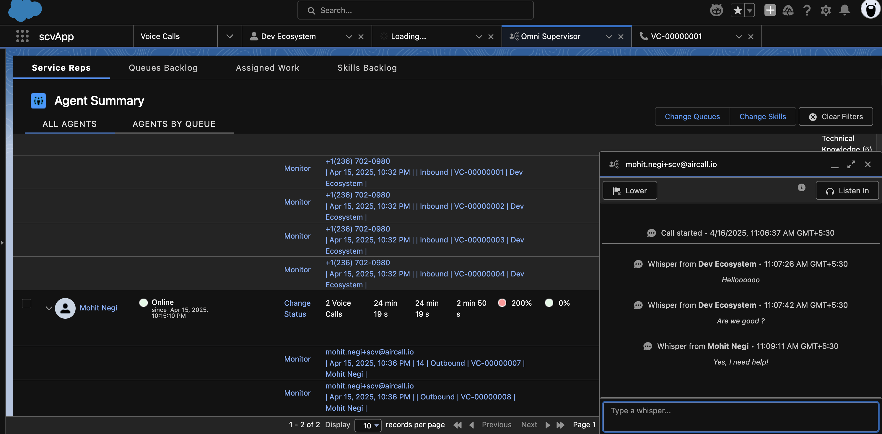 Salesforce SCV Interface showing Supervisor whisper option.png