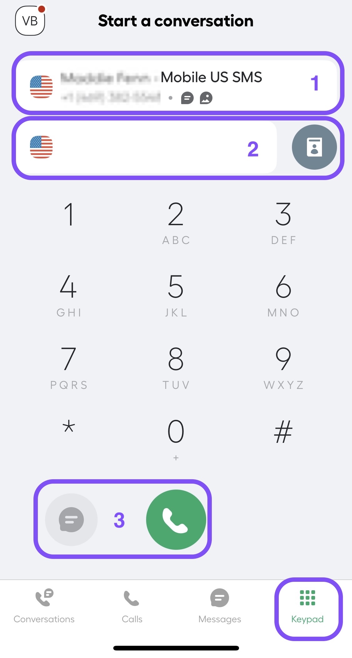 Image showing Keypad page