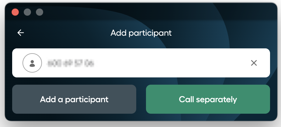 Image showing Call separately button
