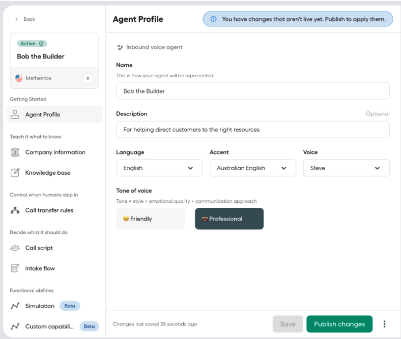 after the agent is active view
