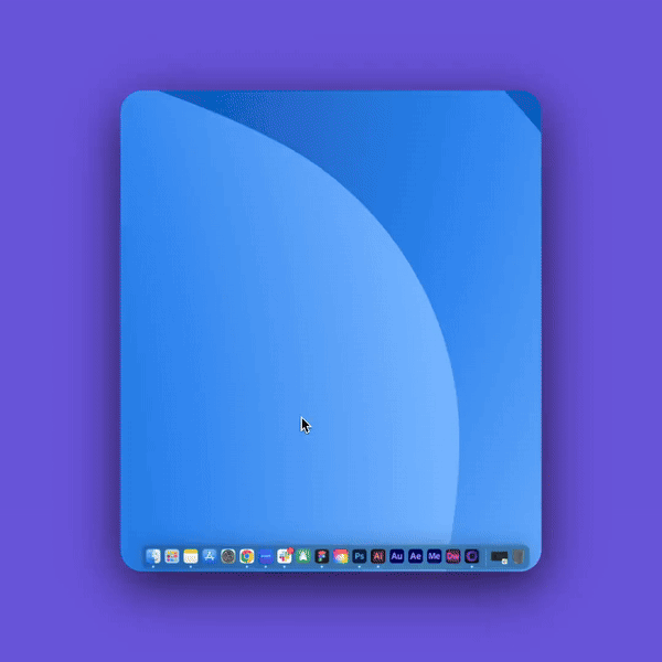 GIF con una guida visiva per la procedura su Mac